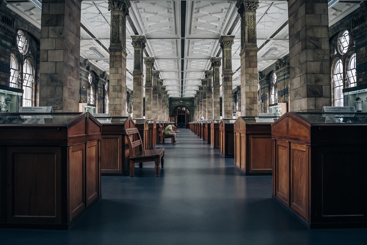 Museum gallery interior